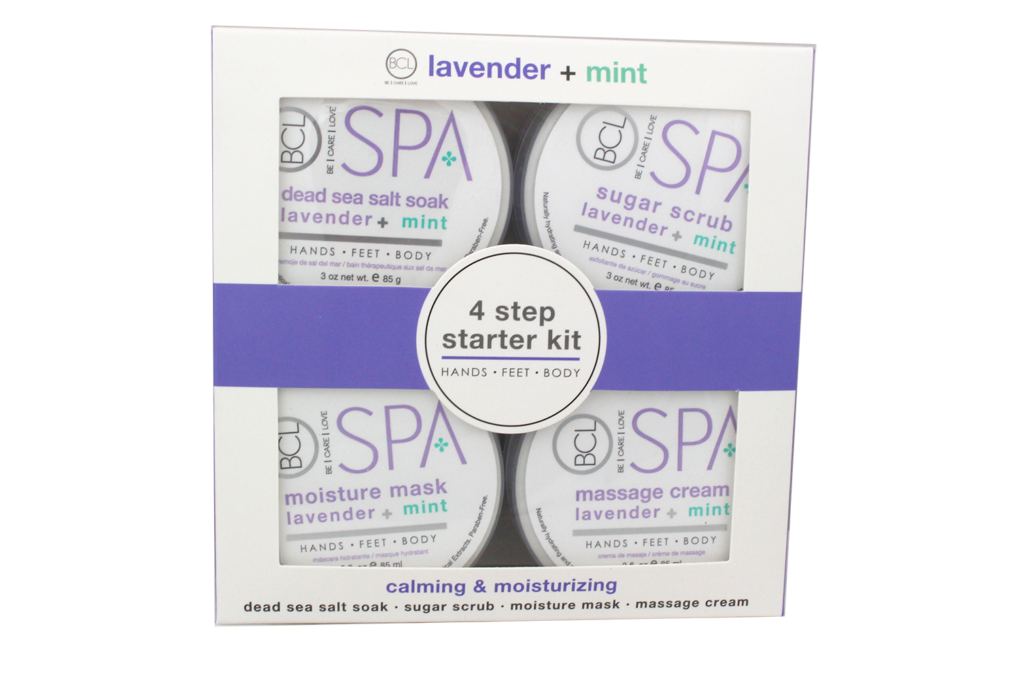 Bcl Spa Kit 4 creme Lavanda + Menta (Scrub, Maschera, Sali, Massage Cream) 85gr